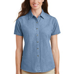 Ladies Short Sleeve Value Denim Shirt